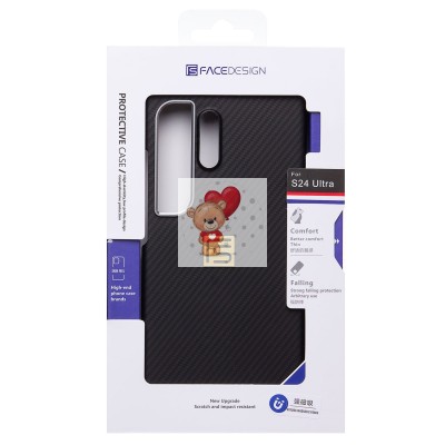 Чехол-накладка для Samsung Galaxy S24 Ultra (черный) - SM028 SafeMag Carbon