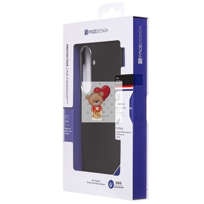 Чехол-накладка для Samsung Galaxy S24 (черный) - SM028 SafeMag Carbon