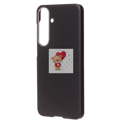 Чехол-накладка для Samsung Galaxy S24 (черный) - SM028 SafeMag Carbon