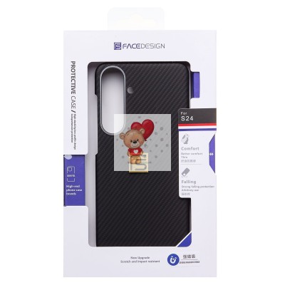 Чехол-накладка для Samsung Galaxy S24 (черный) - SM028 SafeMag Carbon
