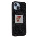 Чехол-накладка для Apple iPhone 13 россыпь кристаллов (титановый черный) - SM029 POSH SHINE SafeMag