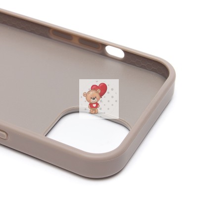 Чехол-накладка для Apple iPhone 13 россыпь кристаллов (титановый серый) - SM029 POSH SHINE SafeMag