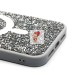 Чехол-накладка для Apple iPhone 15 Pro Max россыпь кристаллов (титановый белый) - SM029 POSH SHINE SafeMag