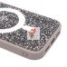 Чехол-накладка для Apple iPhone 15 Pro россыпь кристаллов (титановый серый) - SM029 POSH SHINE SafeMag