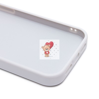 Чехол-накладка для Apple iPhone 15 Pro россыпь кристаллов (титановый белый) - SM029 POSH SHINE SafeMag