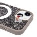 Чехол-накладка для Apple iPhone 15 россыпь кристаллов (титановый серый) - SM029 POSH SHINE SafeMag Чехол-накладка для Apple iPhone 15 россыпь кристаллов (титановый серый) - SM029 POSH SHINE SafeMag