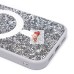 Чехол-накладка для Apple iPhone 15 россыпь кристаллов (титановый белый) - SM029 POSH SHINE SafeMag Чехол-накладка для Apple iPhone 15 россыпь кристаллов (титановый белый) - SM029 POSH SHINE SafeMag