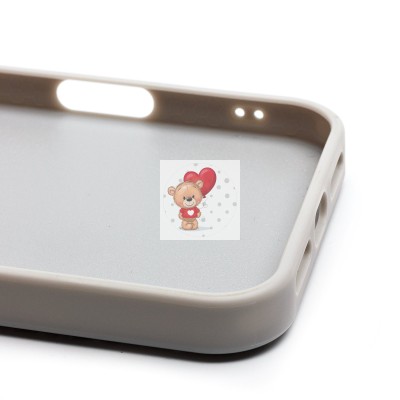 Чехол-накладка для Apple iPhone 16 Pro Max россыпь кристаллов (титановый белый) - SM029 POSH SHINE SafeMag