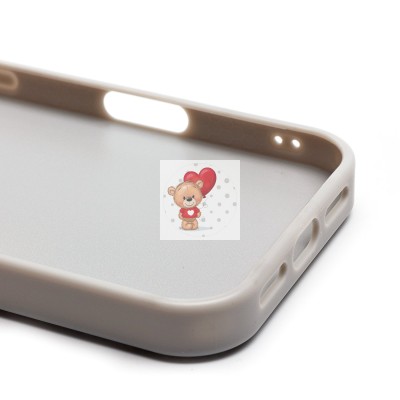 Чехол-накладка для Apple iPhone 16 Pro россыпь кристаллов (титановый белый) - SM029 POSH SHINE SafeMag