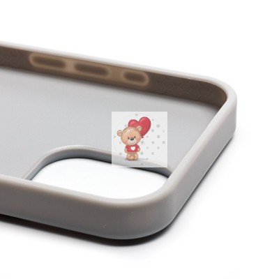 Чехол-накладка для Apple iPhone 16 россыпь кристаллов (титановый белый) - SM029 POSH SHINE SafeMag