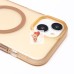 Чехол-накладка для Apple iPhone 15 (золотой/матовый прозрачный) - SM038 SafeMag Чехол-накладка для Apple iPhone 15 (золотой/матовый прозрачный) - SM038 SafeMag