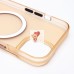 Чехол-накладка для Apple iPhone 15 (золотой/матовый прозрачный) - SM038 SafeMag Чехол-накладка для Apple iPhone 15 (золотой/матовый прозрачный) - SM038 SafeMag