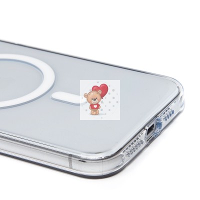 Чехол-накладка для Apple iPhone 15 Pro Max (прозрачный) - SM039 SafeMag