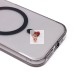 Чехол-накладка для Apple iPhone 15 Pro (черный/прозрачный) - SM039 SafeMag