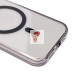 Чехол-накладка для Apple iPhone 15 (черный/прозрачный) - SM039 SafeMag