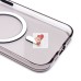 Чехол-накладка для Apple iPhone 15 (черный/прозрачный) - SM039 SafeMag