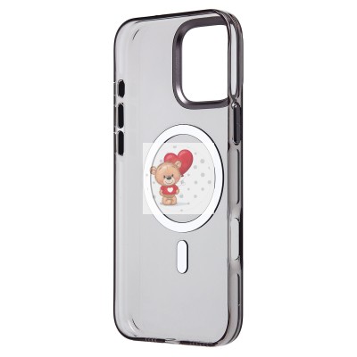 Чехол-накладка для Apple iPhone 16 Pro Max (черный/прозрачный) - SM039 SafeMag Чехол-накладка для Apple iPhone 16 Pro Max (черный/прозрачный) - SM039 SafeMag