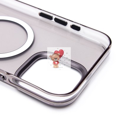 Чехол-накладка для Apple iPhone 16 Pro Max (черный/прозрачный) - SM039 SafeMag Чехол-накладка для Apple iPhone 16 Pro Max (черный/прозрачный) - SM039 SafeMag
