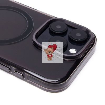 Чехол-накладка для Apple iPhone 16 Pro (черный/прозрачный) - SM039 SafeMag