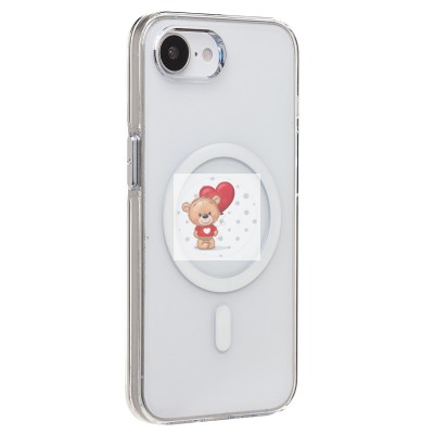 Чехол-накладка для Apple iPhone 16e (прозрачный) - SM039 SafeMag