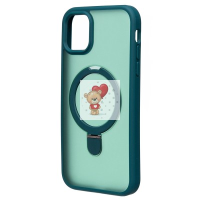 Чехол-накладка для Apple iPhone 11 (темно-зеленый) - SM088 SafeMag