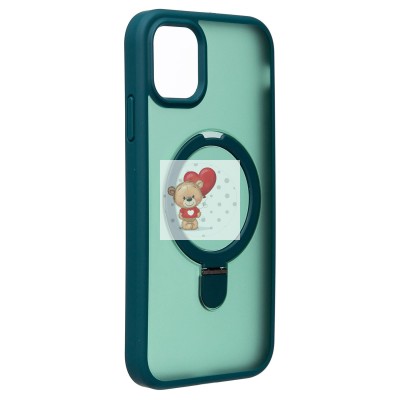 Чехол-накладка для Apple iPhone 11 (темно-зеленый) - SM088 SafeMag