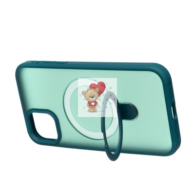 Чехол-накладка для Apple iPhone 11 (темно-зеленый) - SM088 SafeMag