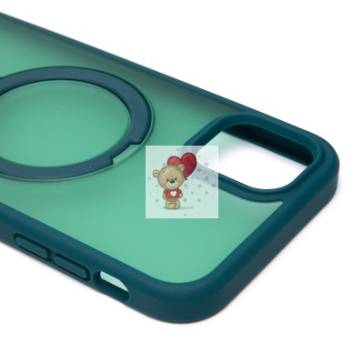 Чехол-накладка для Apple iPhone 11 (темно-зеленый) - SM088 SafeMag