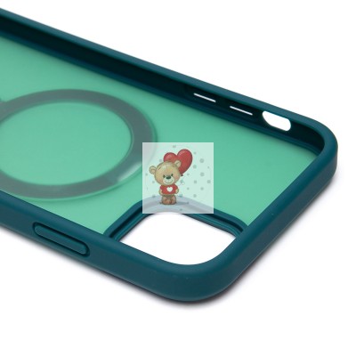 Чехол-накладка для Apple iPhone 11 (темно-зеленый) - SM088 SafeMag