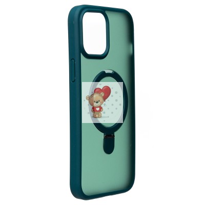 Чехол-накладка для Apple iPhone 12 Pro Max (темно-зеленый) - SM088 SafeMag