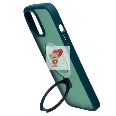 Чехол-накладка для Apple iPhone 12 Pro Max (темно-зеленый) - SM088 SafeMag