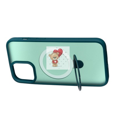 Чехол-накладка для Apple iPhone 12 Pro Max (темно-зеленый) - SM088 SafeMag