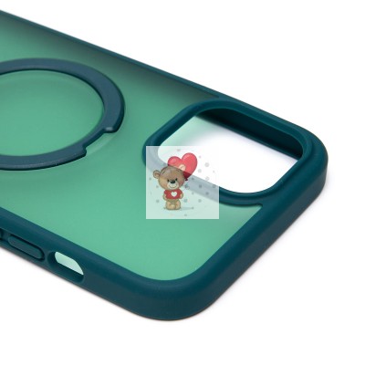 Чехол-накладка для Apple iPhone 12 Pro Max (темно-зеленый) - SM088 SafeMag