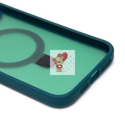 Чехол-накладка для Apple iPhone 12 Pro Max (темно-зеленый) - SM088 SafeMag