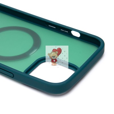 Чехол-накладка для Apple iPhone 12 Pro Max (темно-зеленый) - SM088 SafeMag