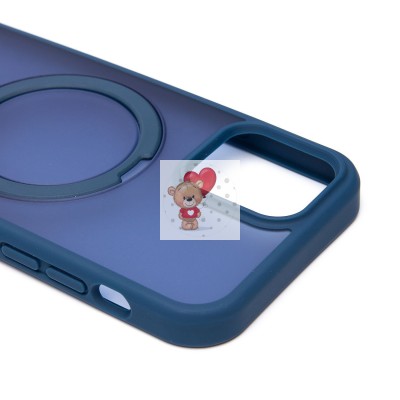 Чехол-накладка для Apple iPhone 12 (темно-синий) - SM088 SafeMag