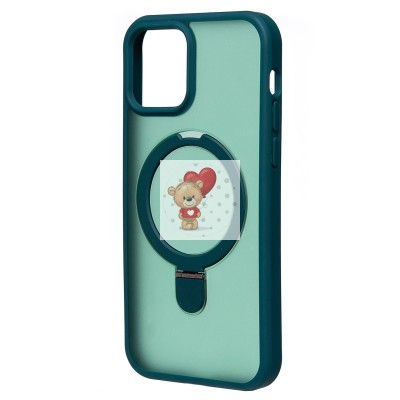 Чехол-накладка для Apple iPhone 12 Pro (темно-зеленый) - SM088 SafeMag