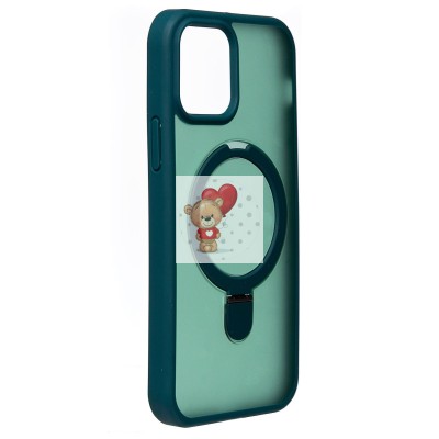 Чехол-накладка для Apple iPhone 12 Pro (темно-зеленый) - SM088 SafeMag