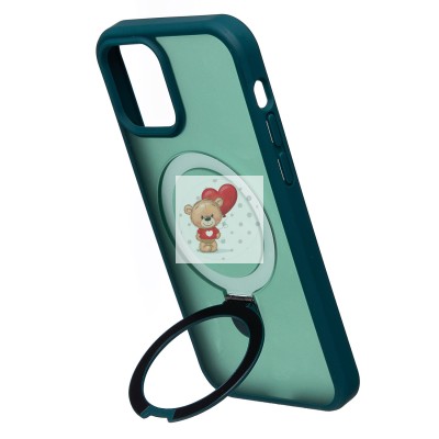 Чехол-накладка для Apple iPhone 12 Pro (темно-зеленый) - SM088 SafeMag