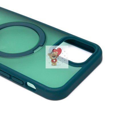 Чехол-накладка для Apple iPhone 12 Pro (темно-зеленый) - SM088 SafeMag