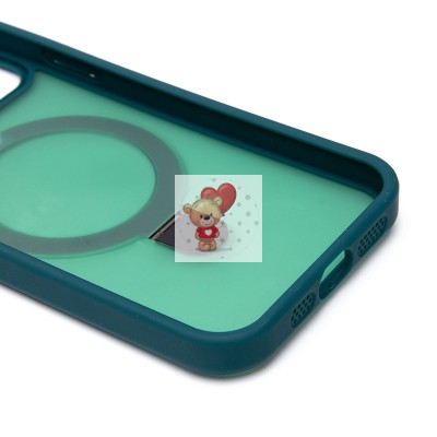 Чехол-накладка для Apple iPhone 12 Pro (темно-зеленый) - SM088 SafeMag