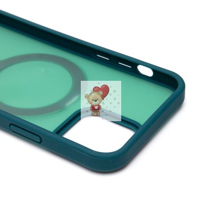 Чехол-накладка для Apple iPhone 12 Pro (темно-зеленый) - SM088 SafeMag