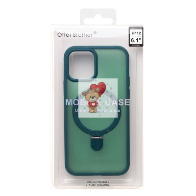 Чехол-накладка для Apple iPhone 12 Pro (темно-зеленый) - SM088 SafeMag