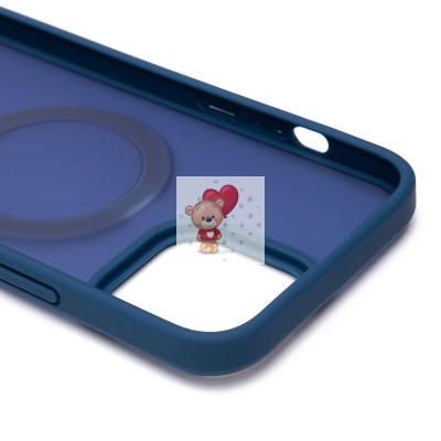 Чехол-накладка для Apple iPhone 13 Pro Max (темно-синий) - SM088 SafeMag