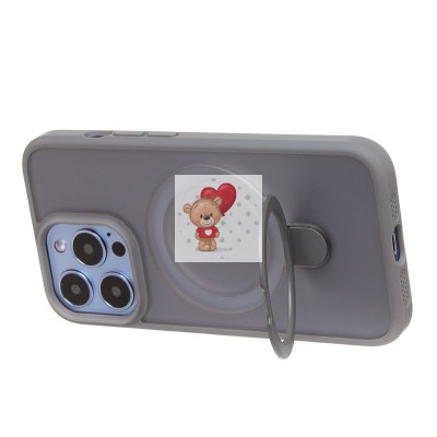 Чехол-накладка для Apple iPhone 13 Pro (серый) - SM088 SafeMag Чехол-накладка для Apple iPhone 13 Pro (серый) - SM088 SafeMag