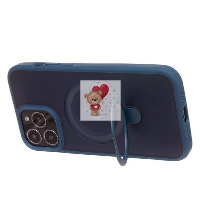 Чехол-накладка для Apple iPhone 14 Pro Max (темно-синий) - SM088 SafeMag Чехол-накладка для Apple iPhone 14 Pro Max (темно-синий) - SM088 SafeMag