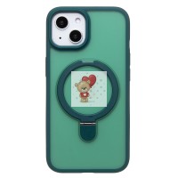 Чехол-накладка для Apple iPhone 14 (темно-зеленый) - SM088 SafeMag