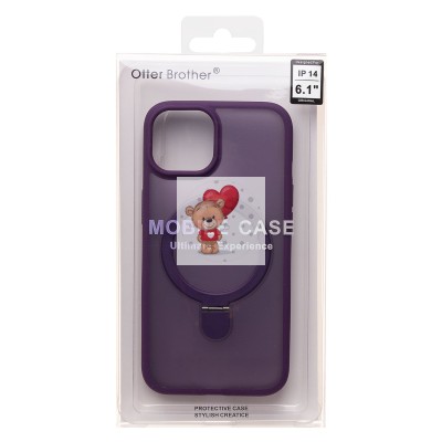 Чехол-накладка для Apple iPhone 14 (фиолетовый) - SM088 SafeMag Чехол-накладка для Apple iPhone 14 (фиолетовый) - SM088 SafeMag