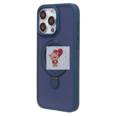 Чехол-накладка для Apple iPhone 15 Pro Max (темно-синий) - SM088 SafeMag