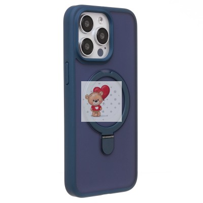 Чехол-накладка для Apple iPhone 15 Pro Max (темно-синий) - SM088 SafeMag